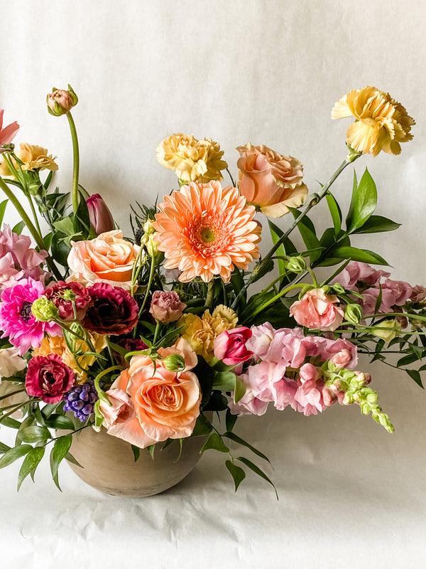 Kitchener Flowers Vase Arrangement of Fresh Seasonal Flowers Living