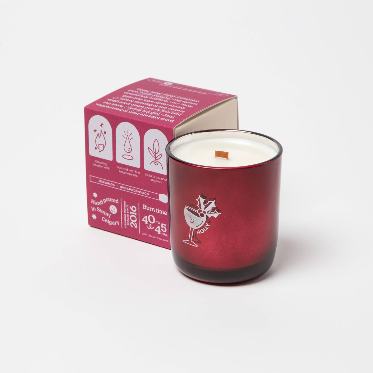 Holly - Cranberry, Clove &amp; Pine Coconut Soy 8oz Candle