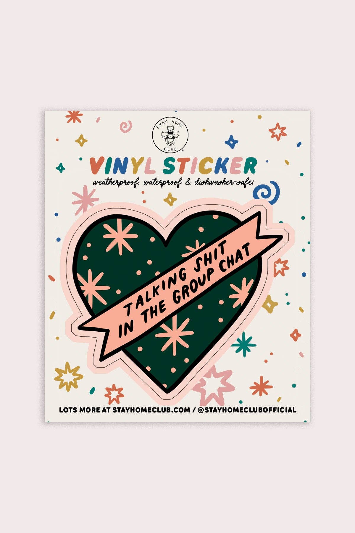 Group Chat Heart Sticker | Waterproof Vinyl Sticker