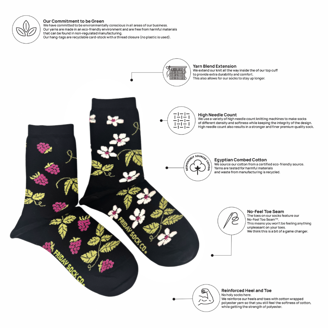 Women's Raspberry Bloom Socks