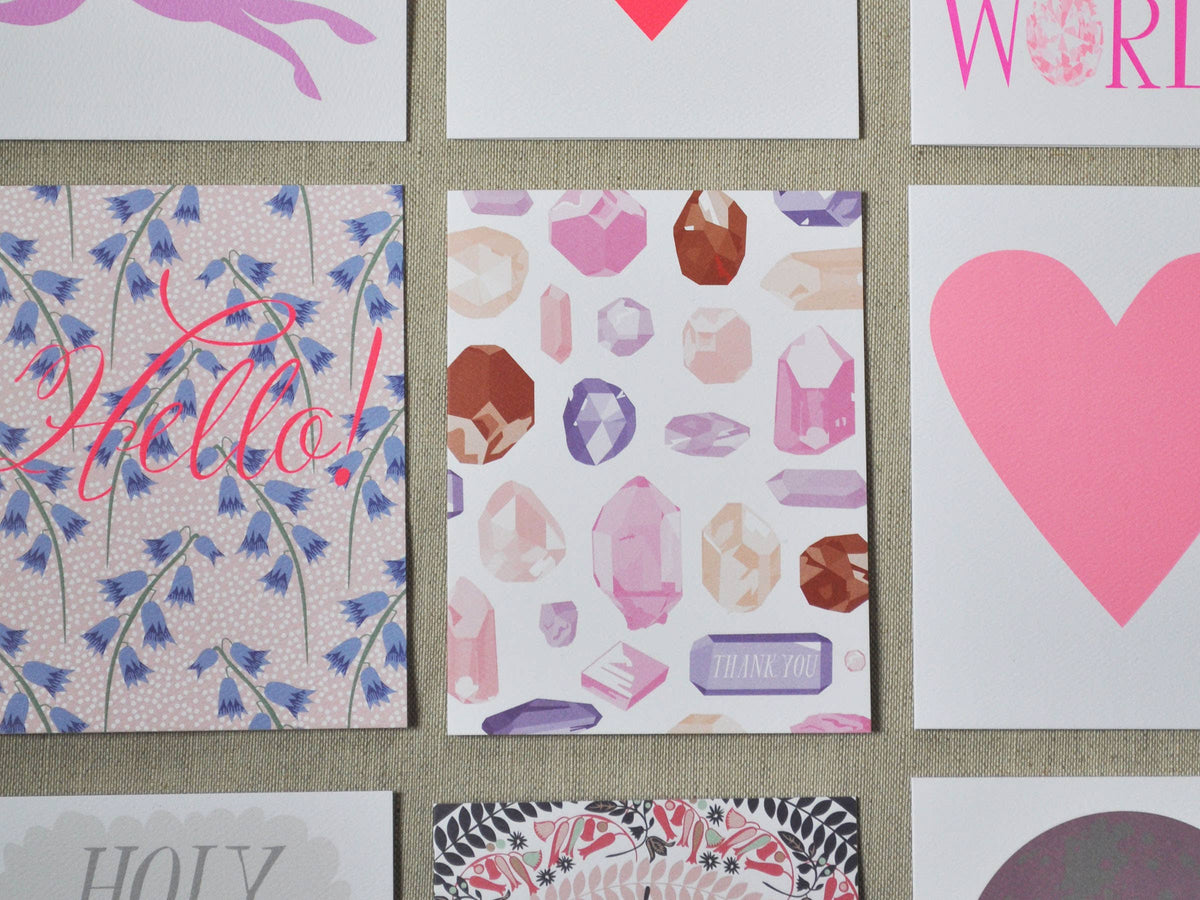 Baby Pink Heart Card