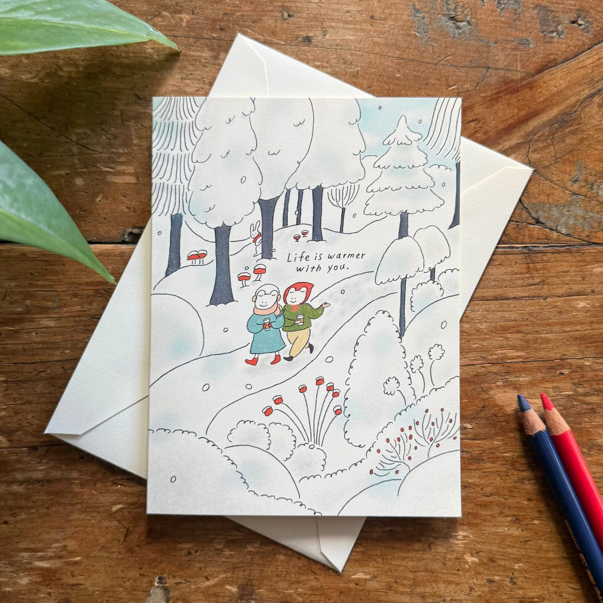 Winter Walk - Just Because Card