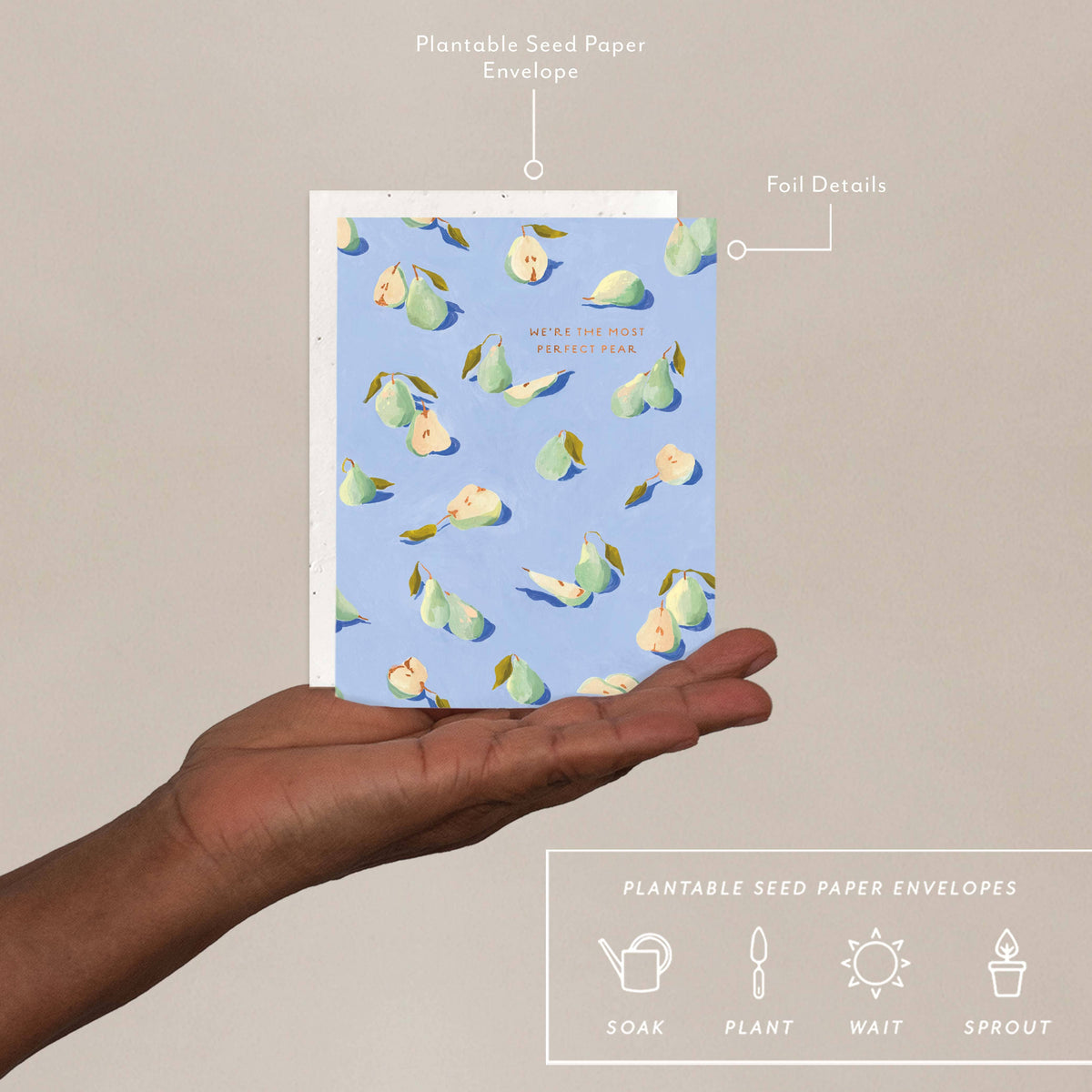 Perfect Pear - Love + Friendship Card