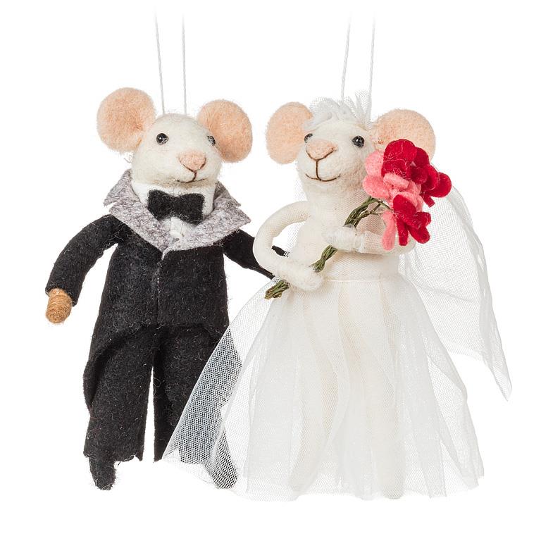 Groom Mouse in Tuxedo Ornament