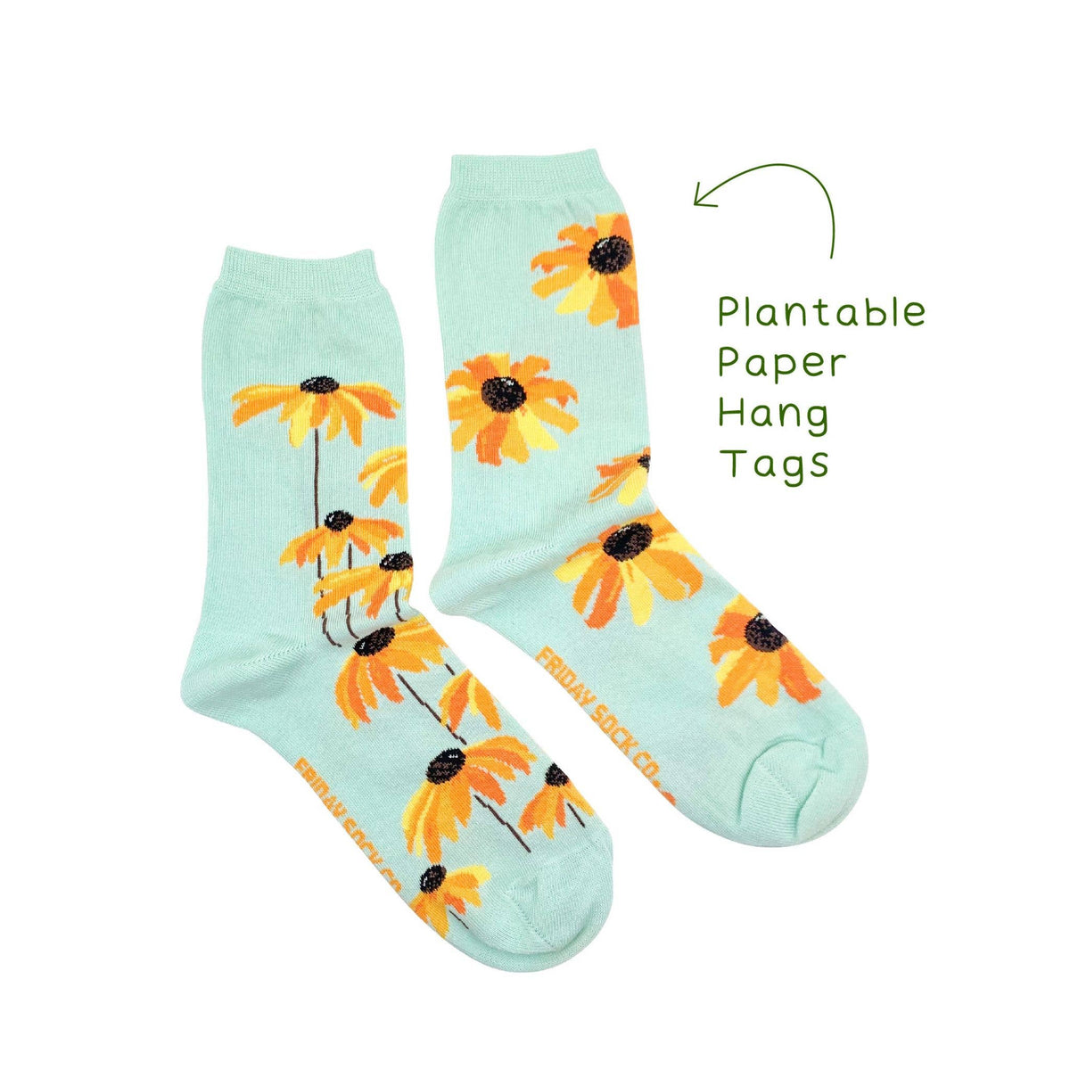 Women&#39;s Black Eyed Susan Socks - Mismatched