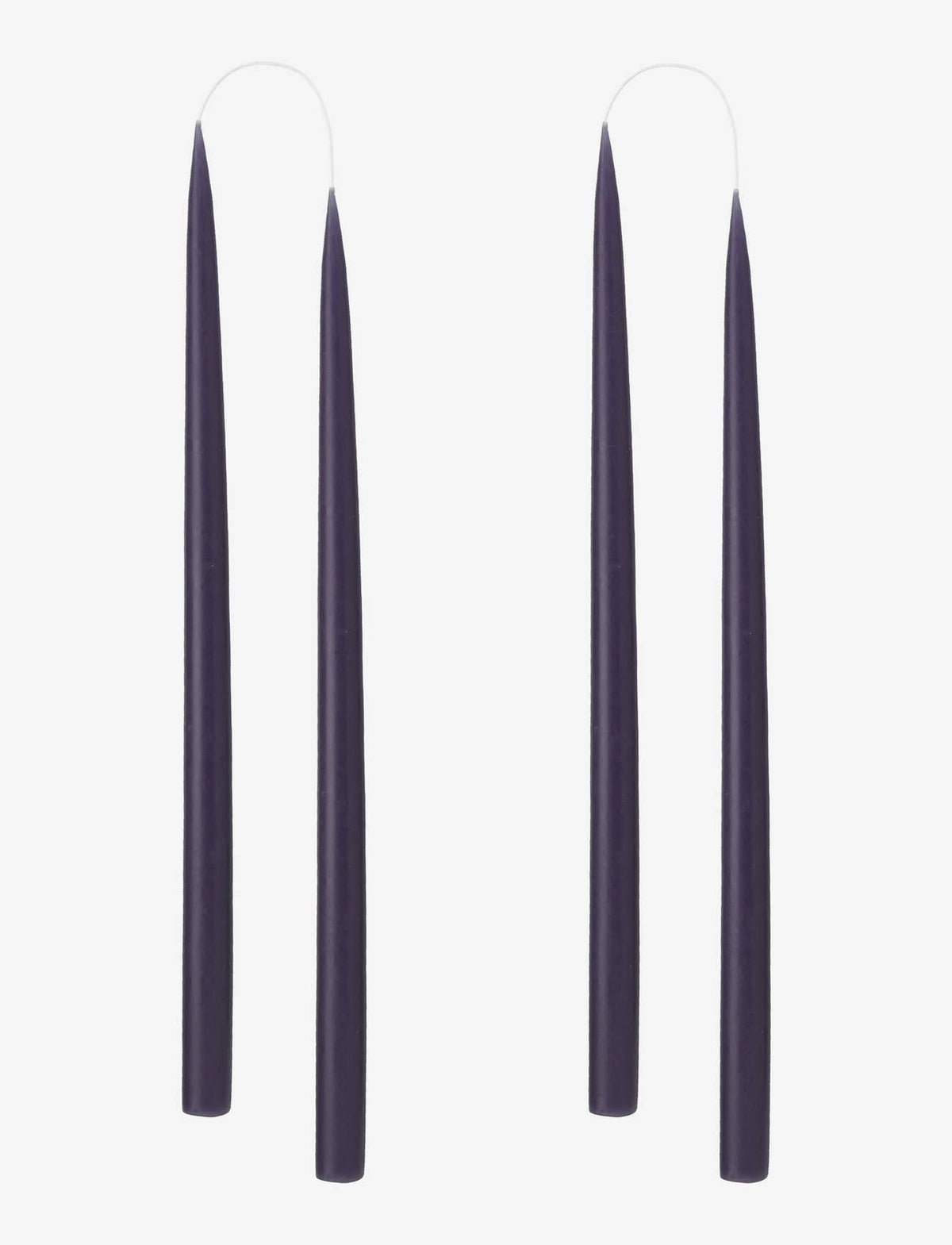 Pair of Hand-Dipped Danish Tapers -Navy Blue