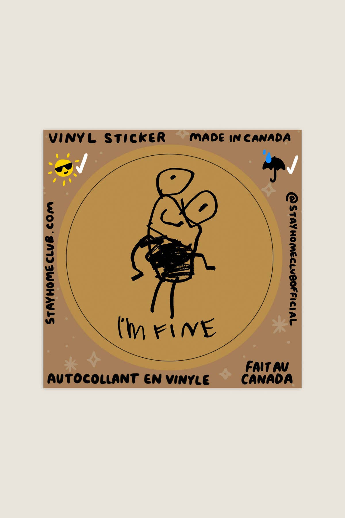 I'm Fine | Waterproof Vinyl Sticker
