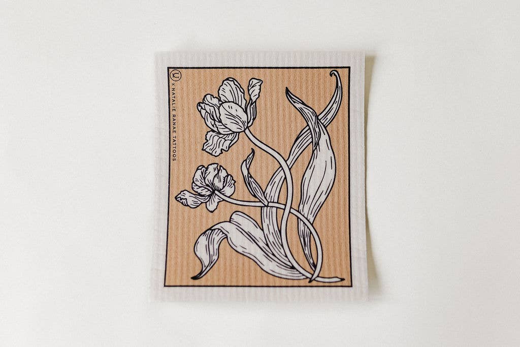 Swedish Sponge Cloth - Tulips