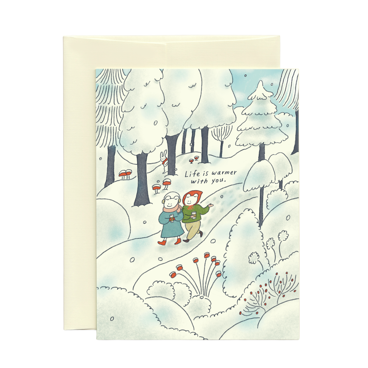 Winter Walk - Just Because Card
