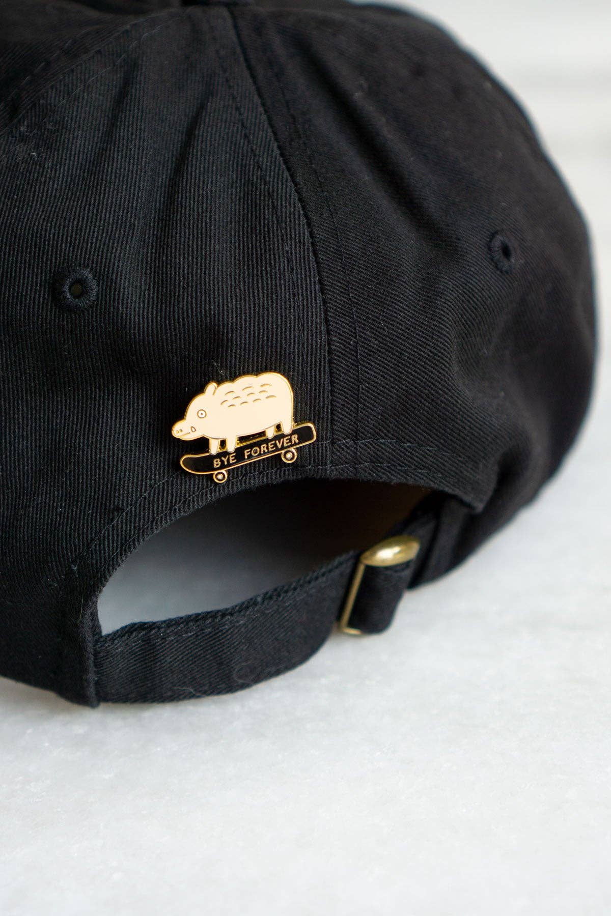 Bye Forever (Boar) Pin | Enamel Lapel Pin