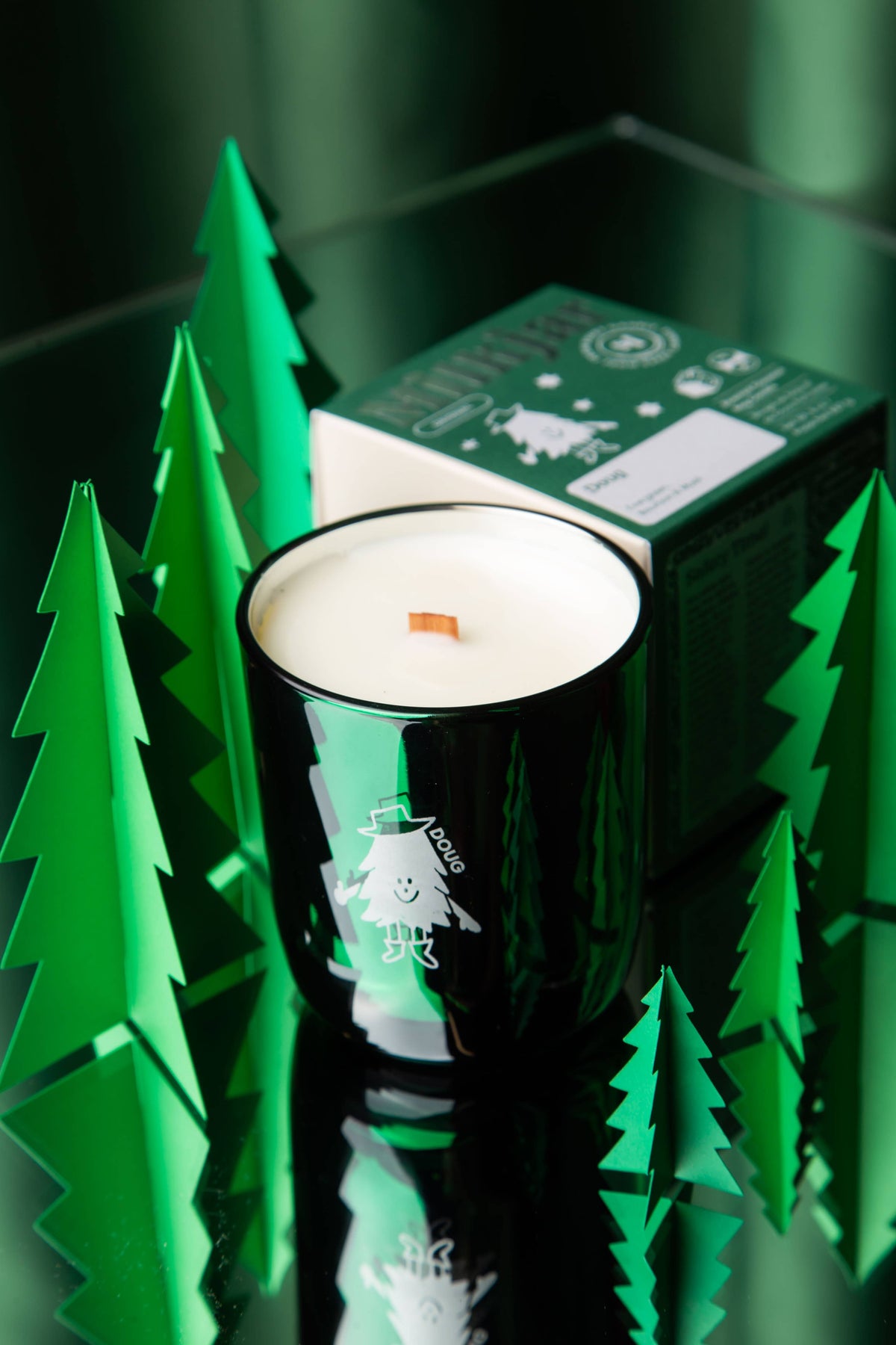 Doug - Evergreen, Bourbon &amp; Musk Coconut Soy 8oz Candle