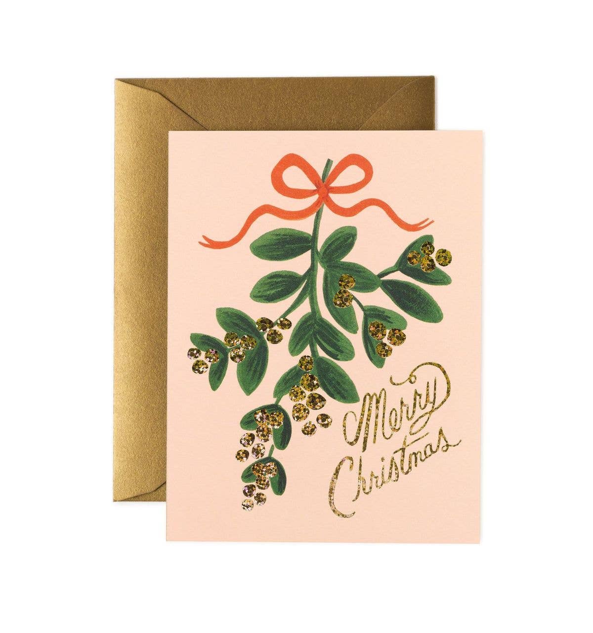 Mistletoe Christmas card