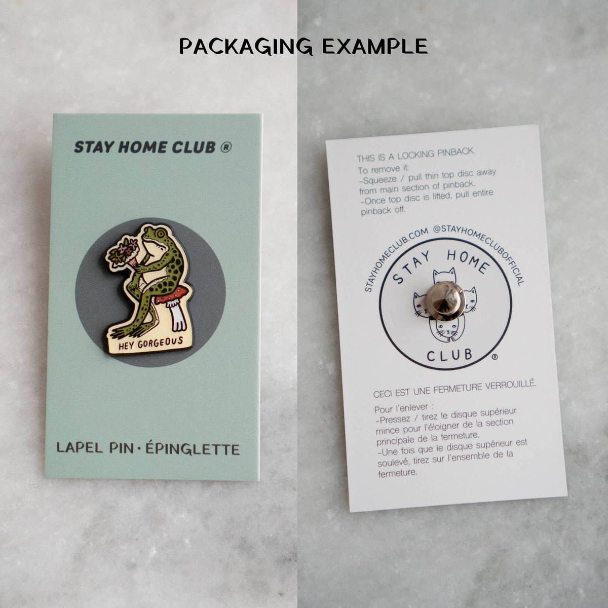 Hey Gorgeous Pin | Enamel Lapel Pin