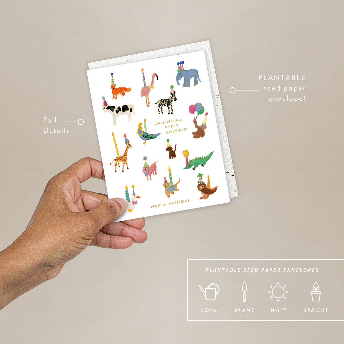 Party Animals - Birthday Card