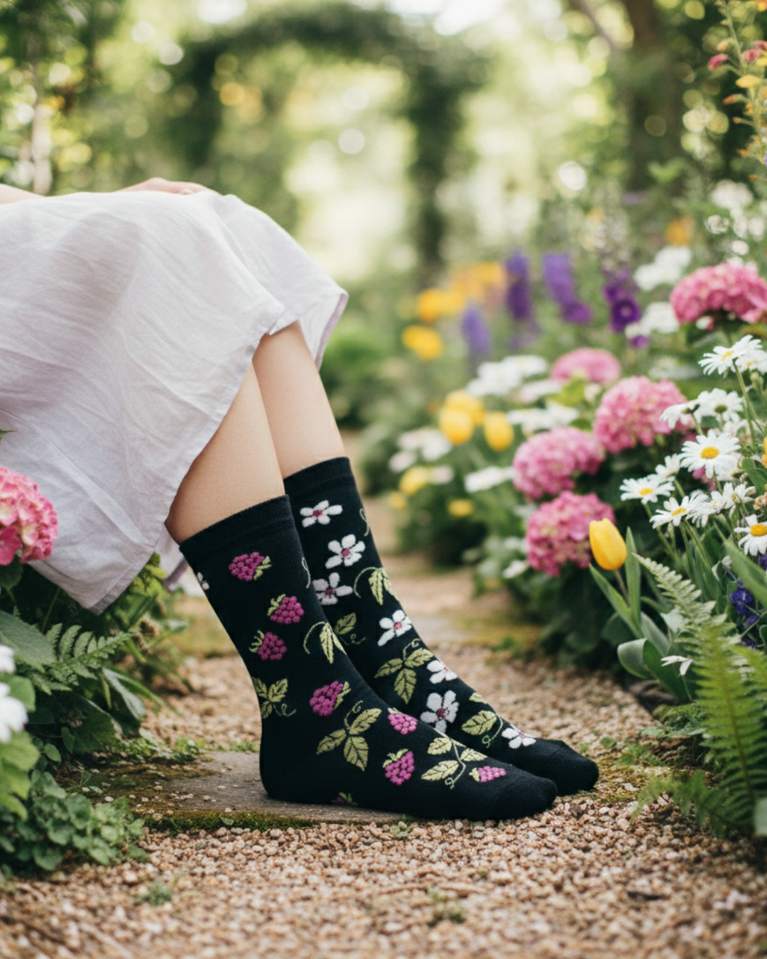 Women's Raspberry Bloom Socks