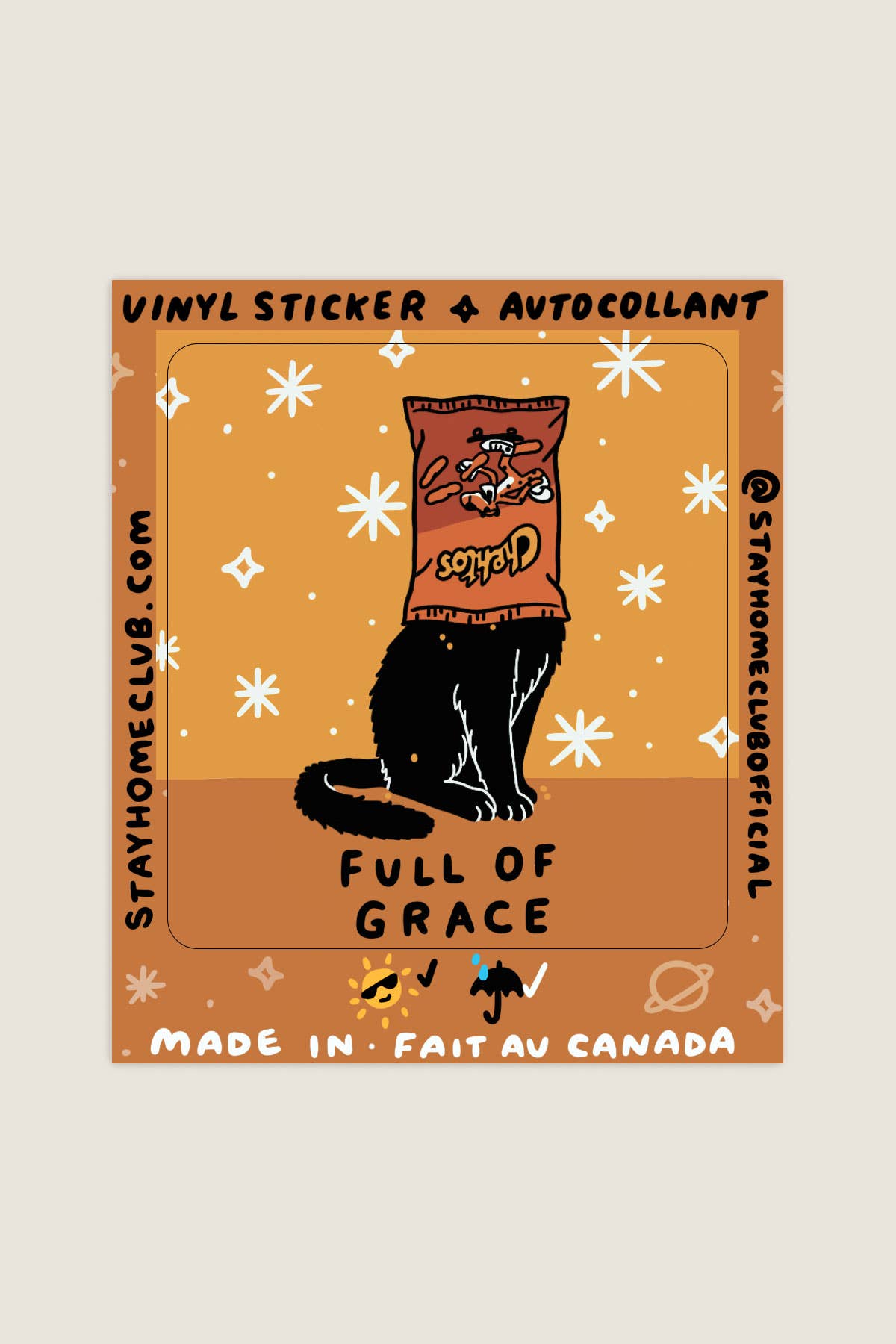 Full of Grace Sticker | Waterproof Vinyl Sticker