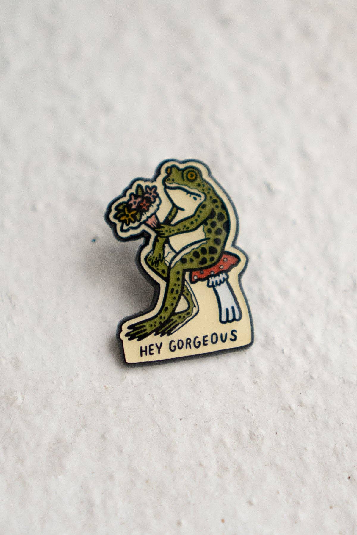 Hey Gorgeous Pin | Enamel Lapel Pin