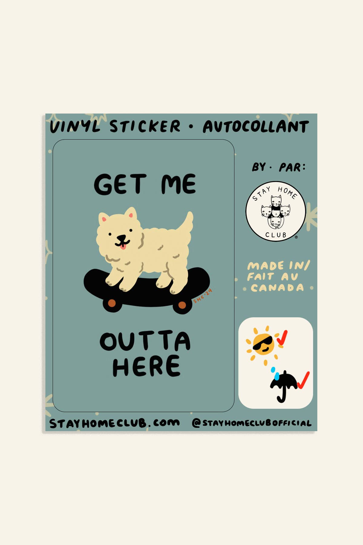 Get Me Outta Here Sticker | Waterproof Vinyl Sticker