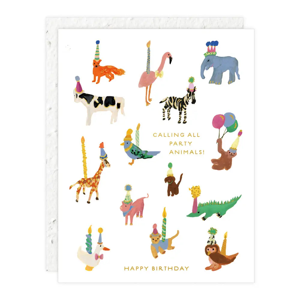 Party Animals - Birthday Card