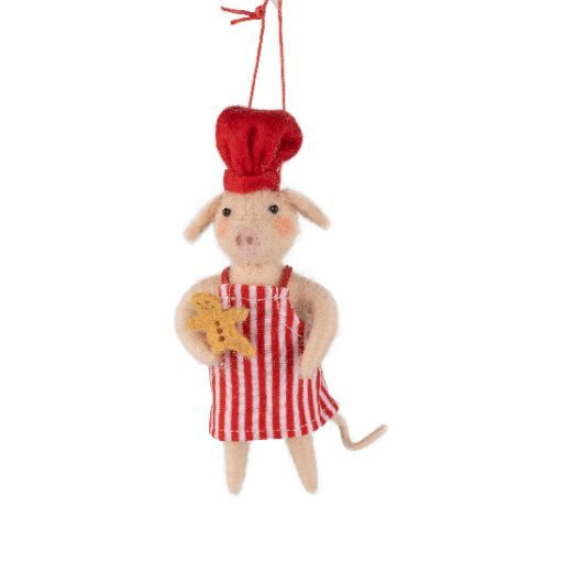 Baker Pig Ornament