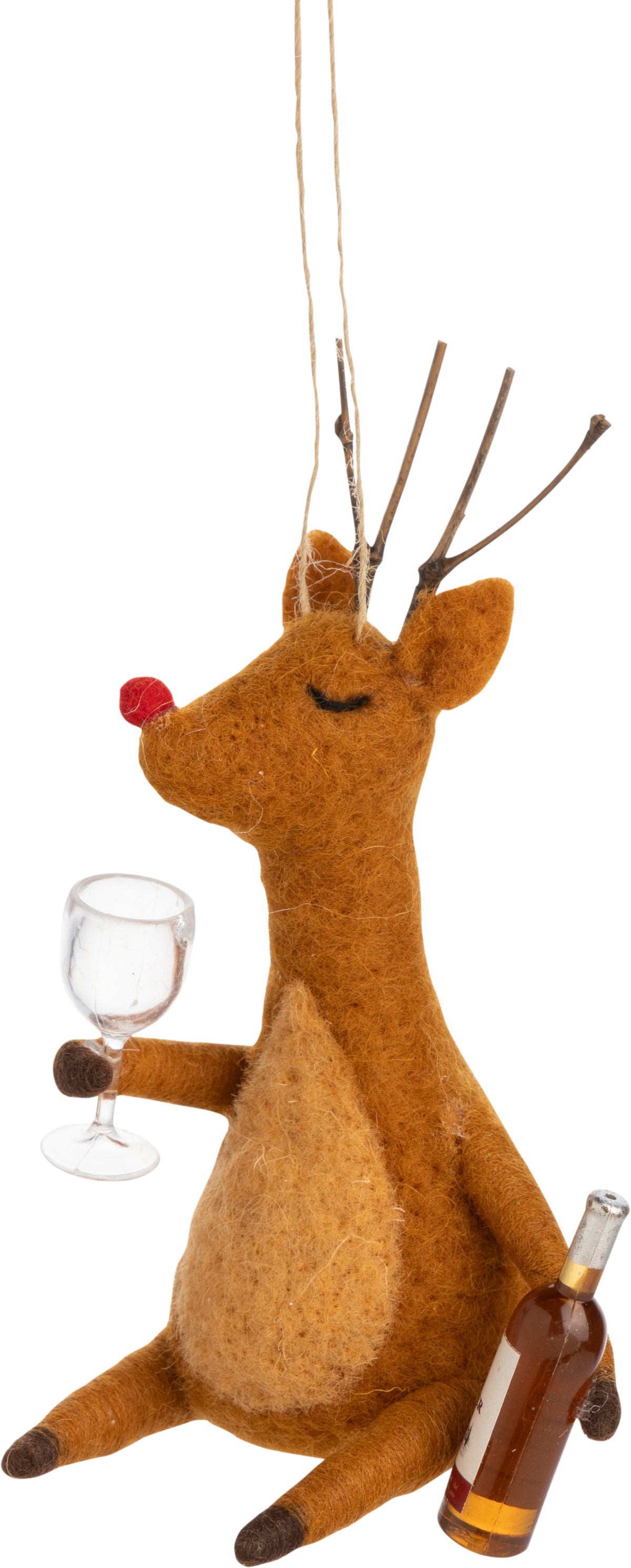 Vino Rudolph Ornament