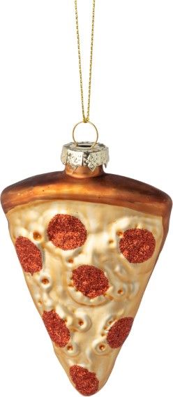 Pizza Glass Ornament