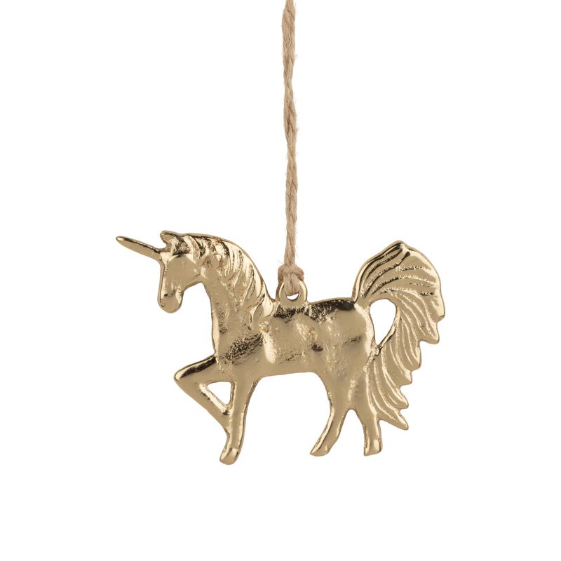 Metal Unicorn Ornament