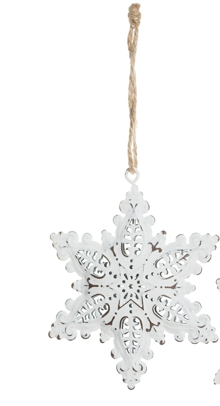 Antique Metal Snowflake