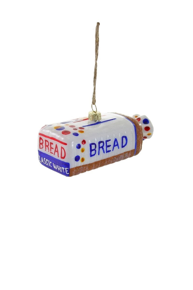 White Bread Glass Ornament