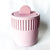 Concrete Lidded Canister - Pink