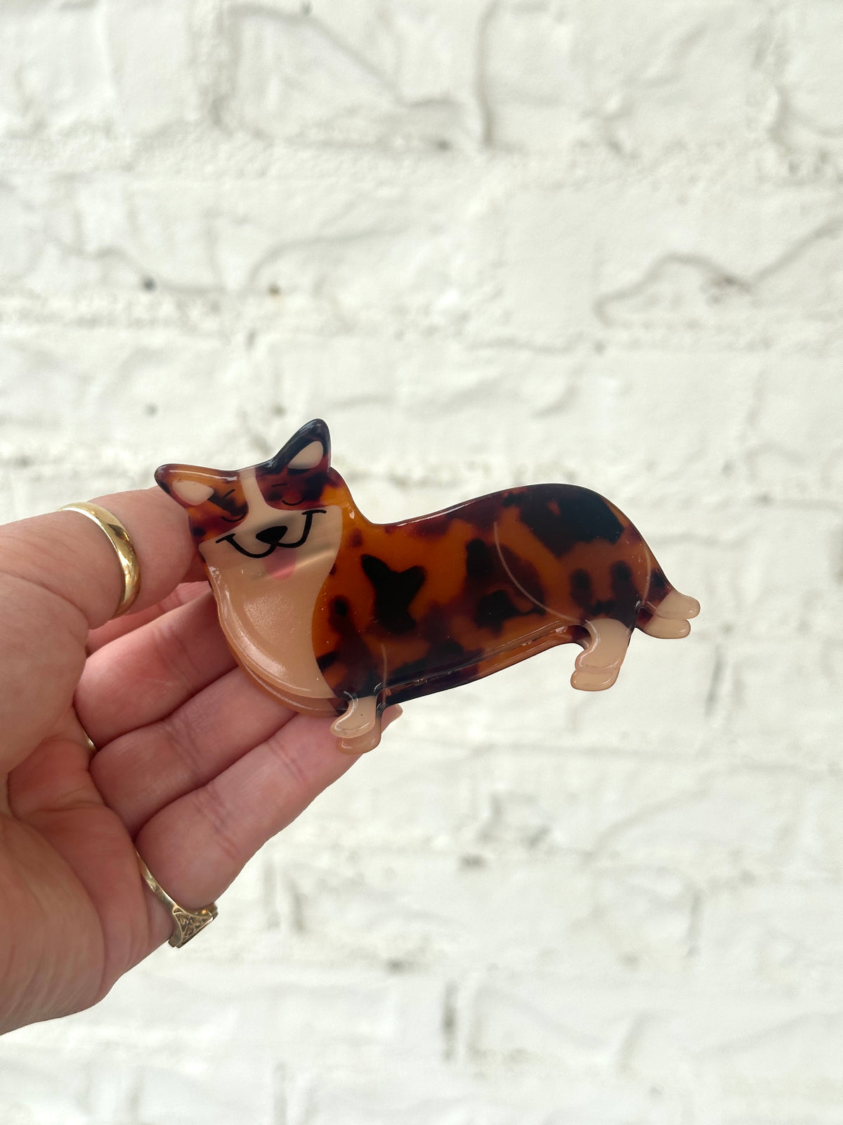 Corgi Tortoiseshell Hair Clip
