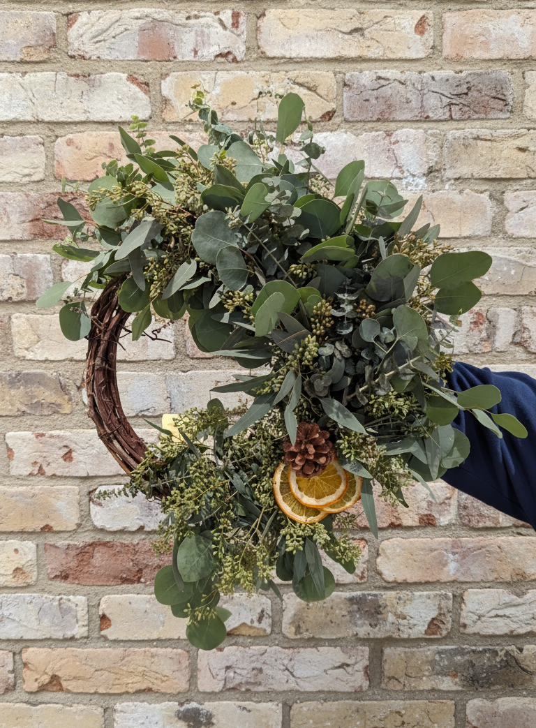 Eucalyptus Winter Wreath *Condo/Apt Friendly* (PRE-ORDER)