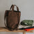 Double Pocket Tote Bag in Olive