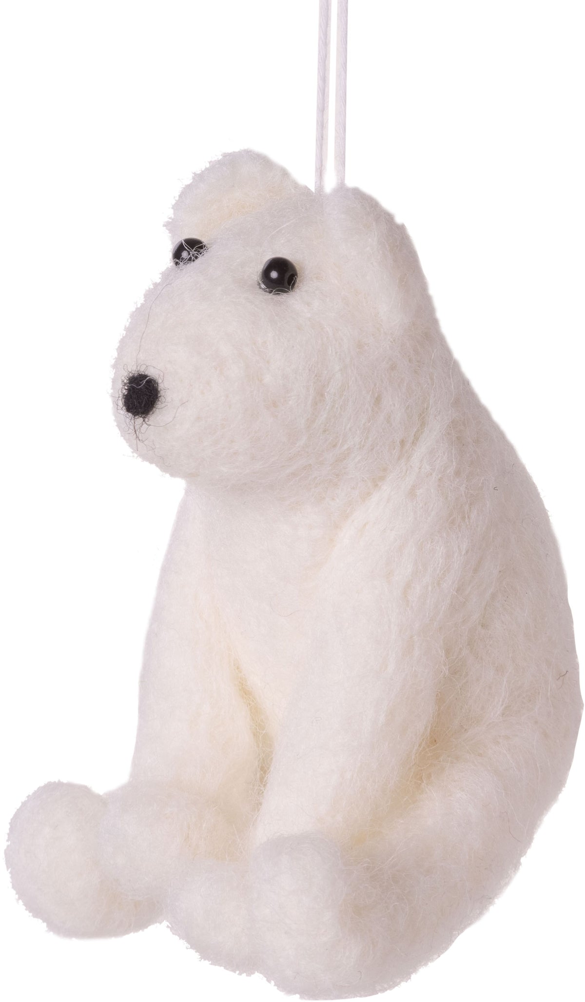 Felt Polar Bear Ornament