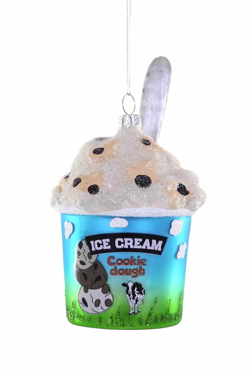 Pint of Ice Cream Glass Ornament