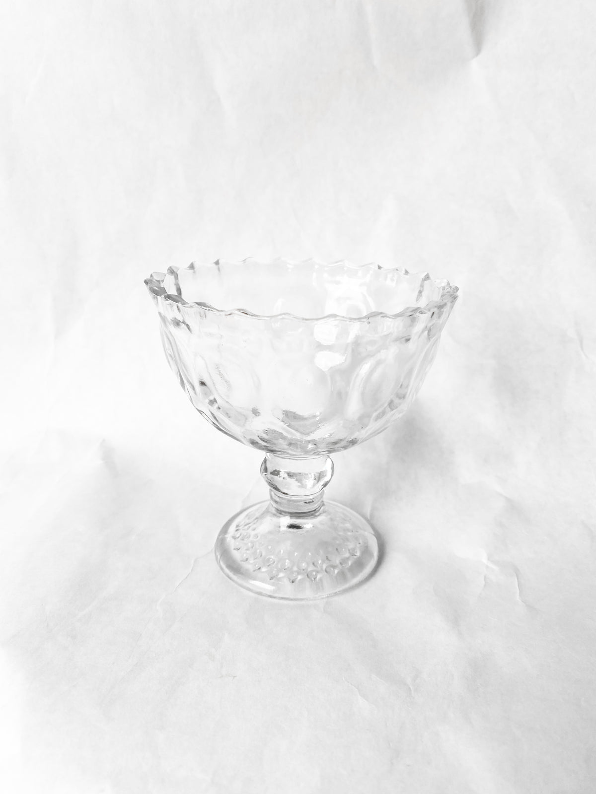 Mini Glass Compote Vase