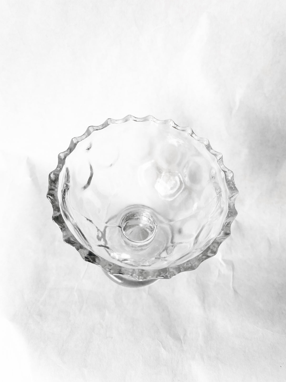 Mini Glass Compote Vase