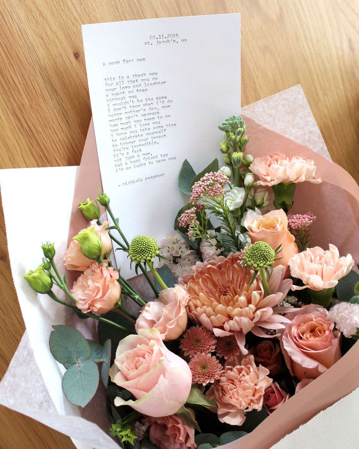 Mothers Day - Poem &amp; Posey Package