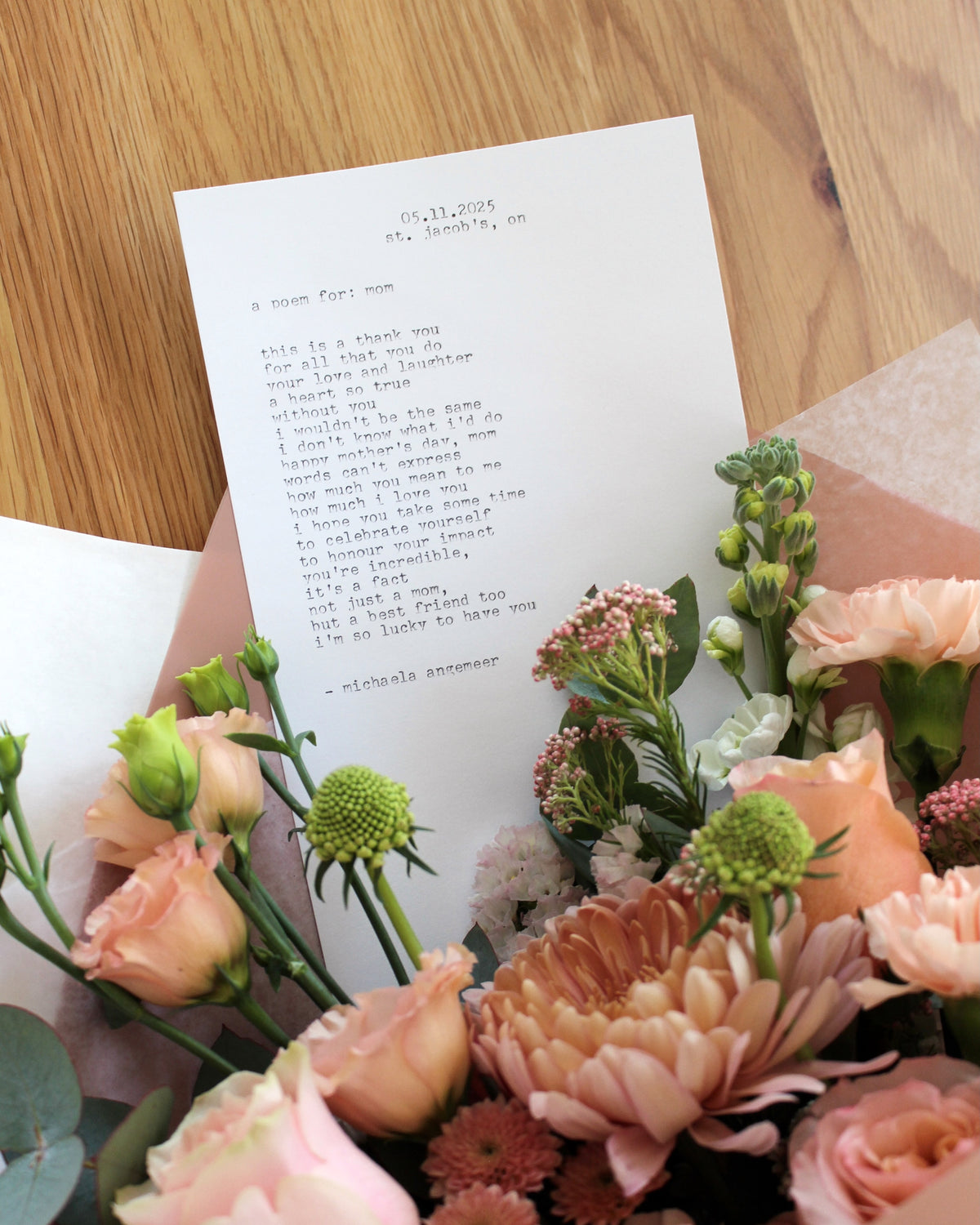 Mothers Day - Poem &amp; Posey Package