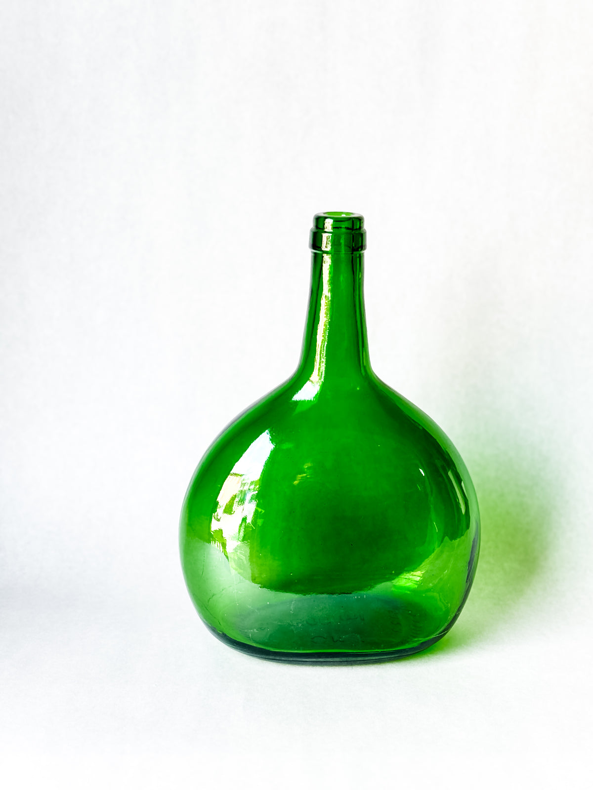 Antique Green Glass Bottle