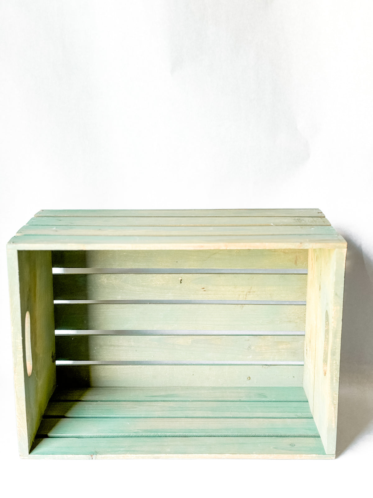 Green Wooden Crate