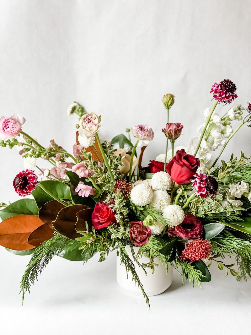 Festive Holiday Vase Arrangement - Show Stopper