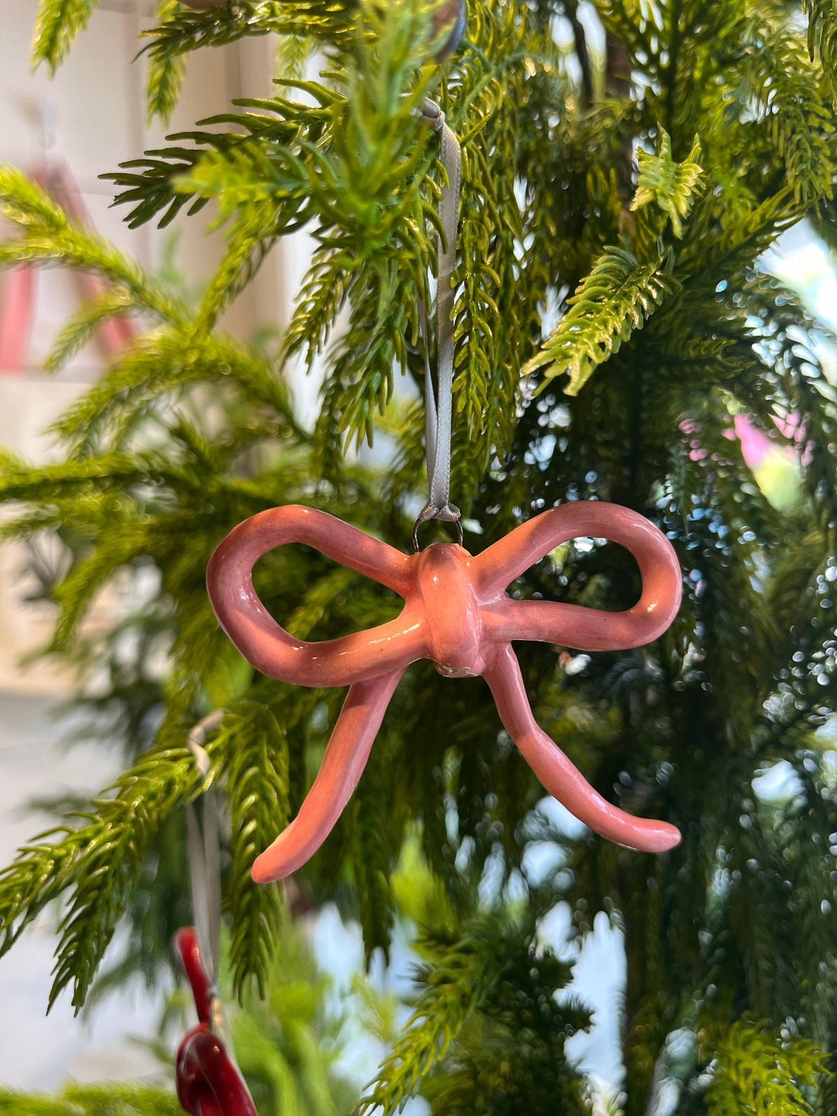 Ceramic Bow Ornament