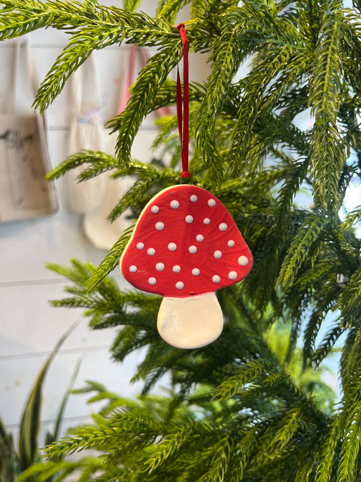 Ceramic Mushroom Ornament