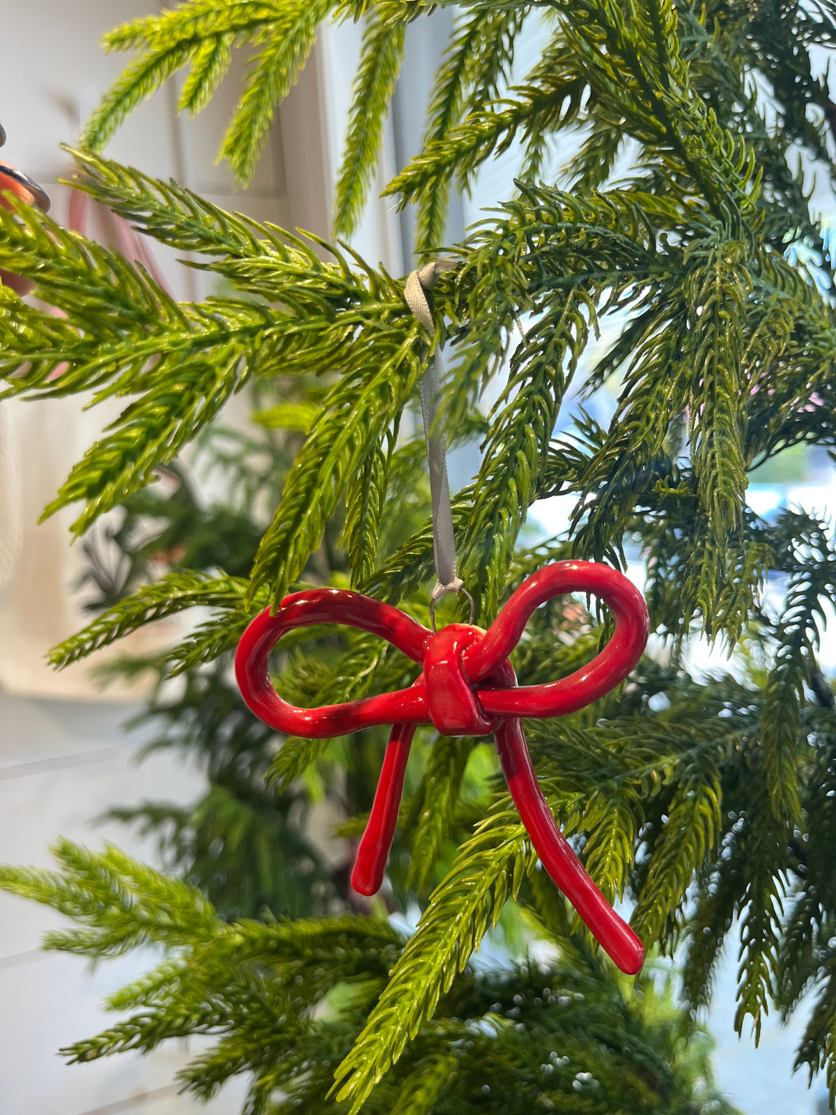 Ceramic Bow Ornament