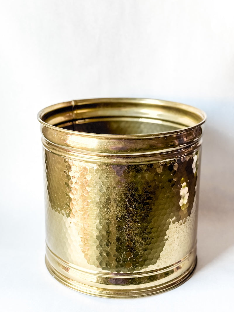 Large Brass Planter