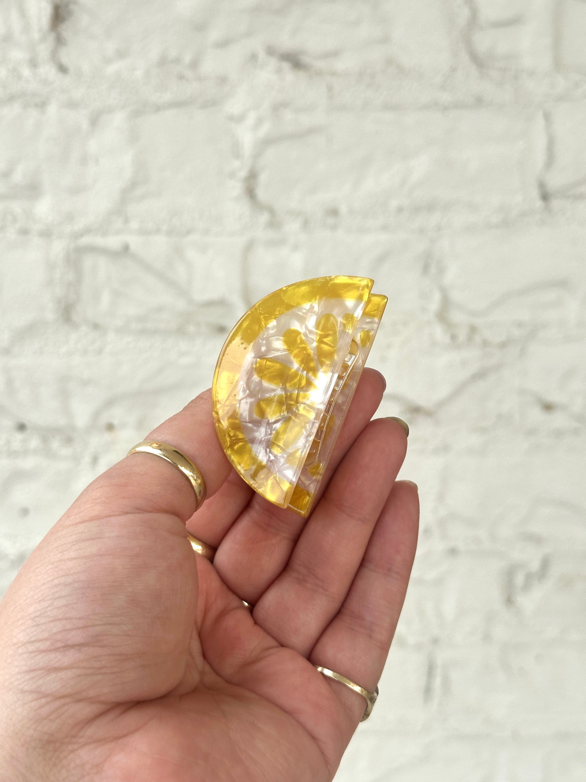 Lemon Wedge Hair Clip