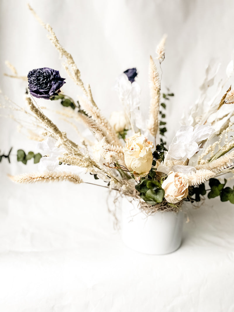 Lola Dried Flower Vase Arrangement by Living Fresh