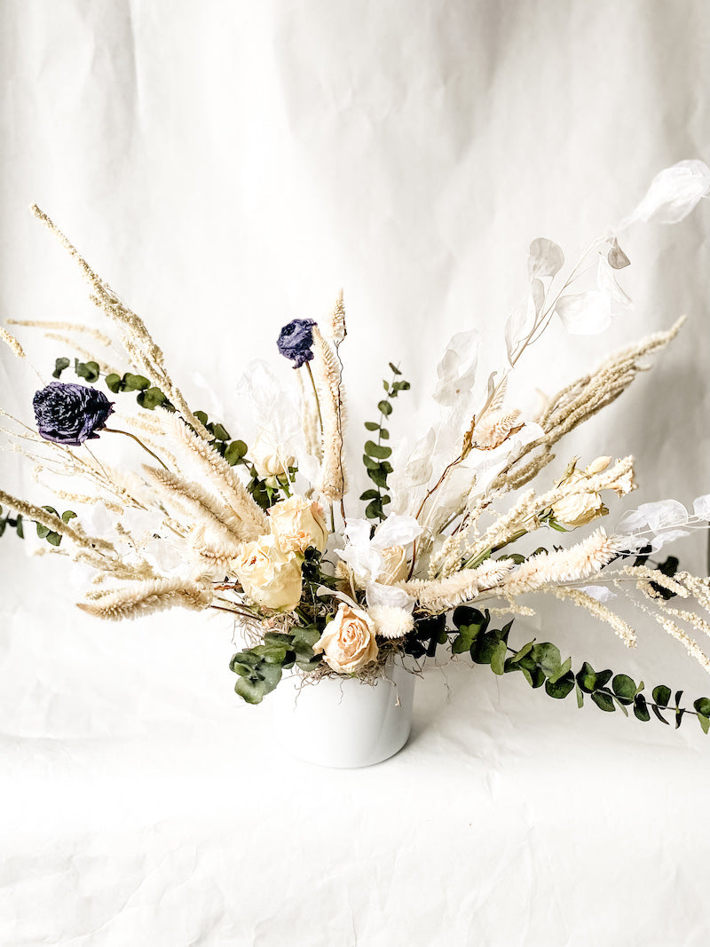Lola Dried Flower Vase Arrangement by Living Fresh