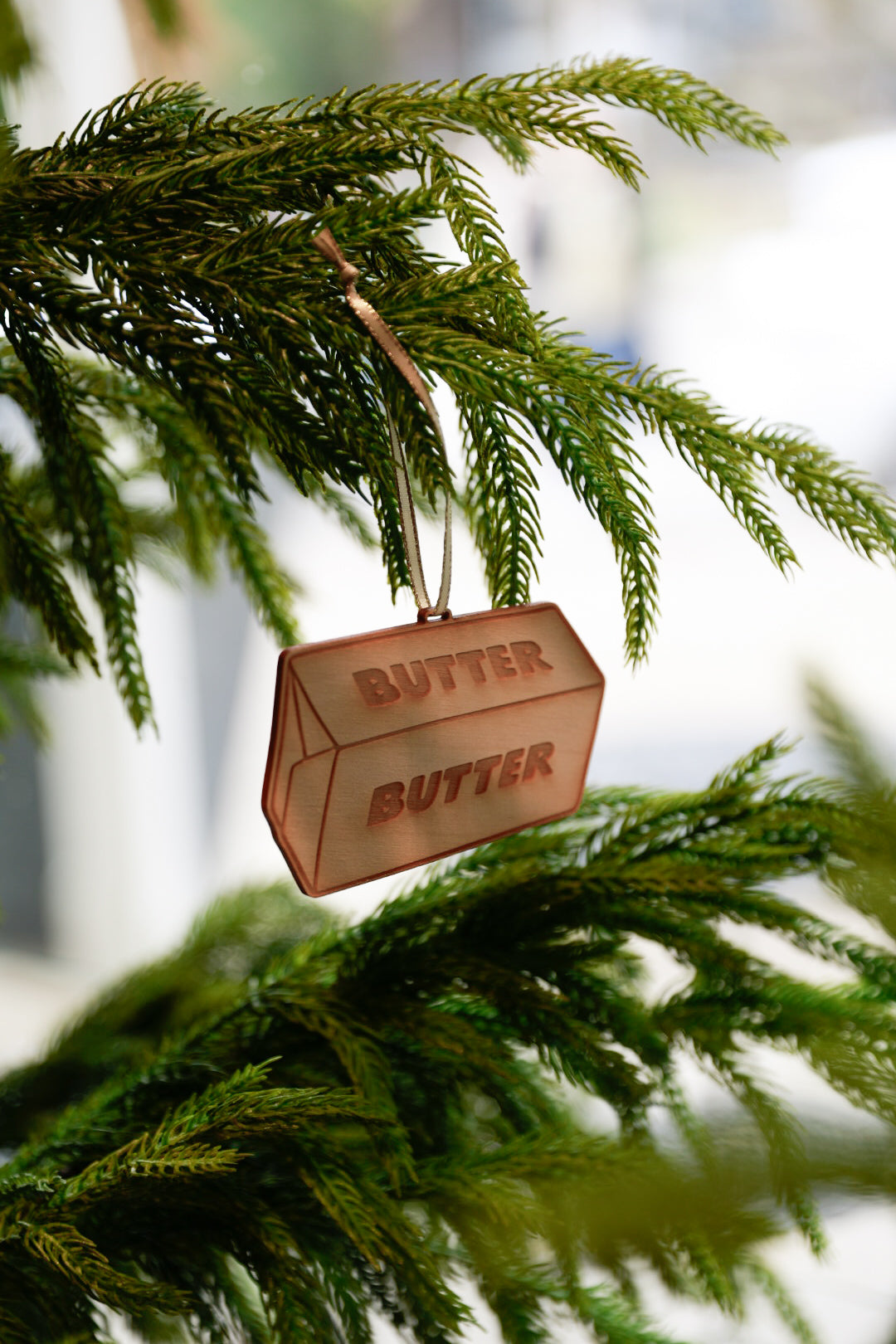 Butter Wooden Ornament